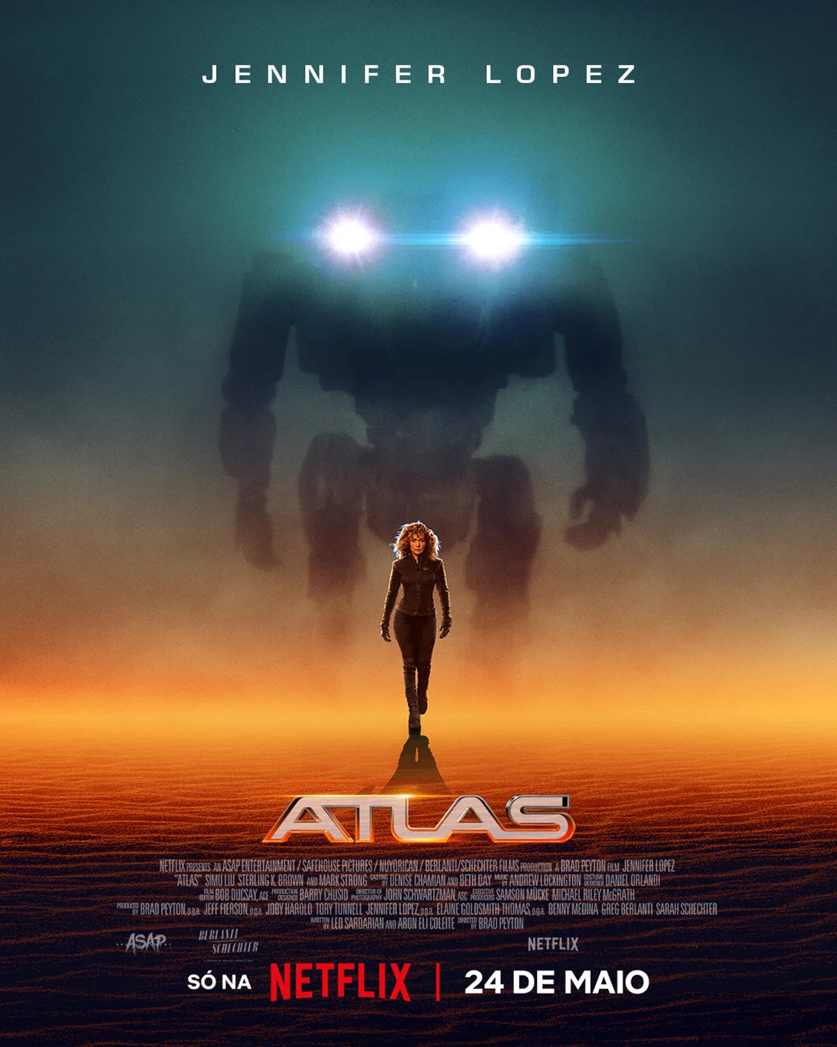           Atlas: Netflix divulga cartaz do novo filme estrelado por Jennifer Lopez          