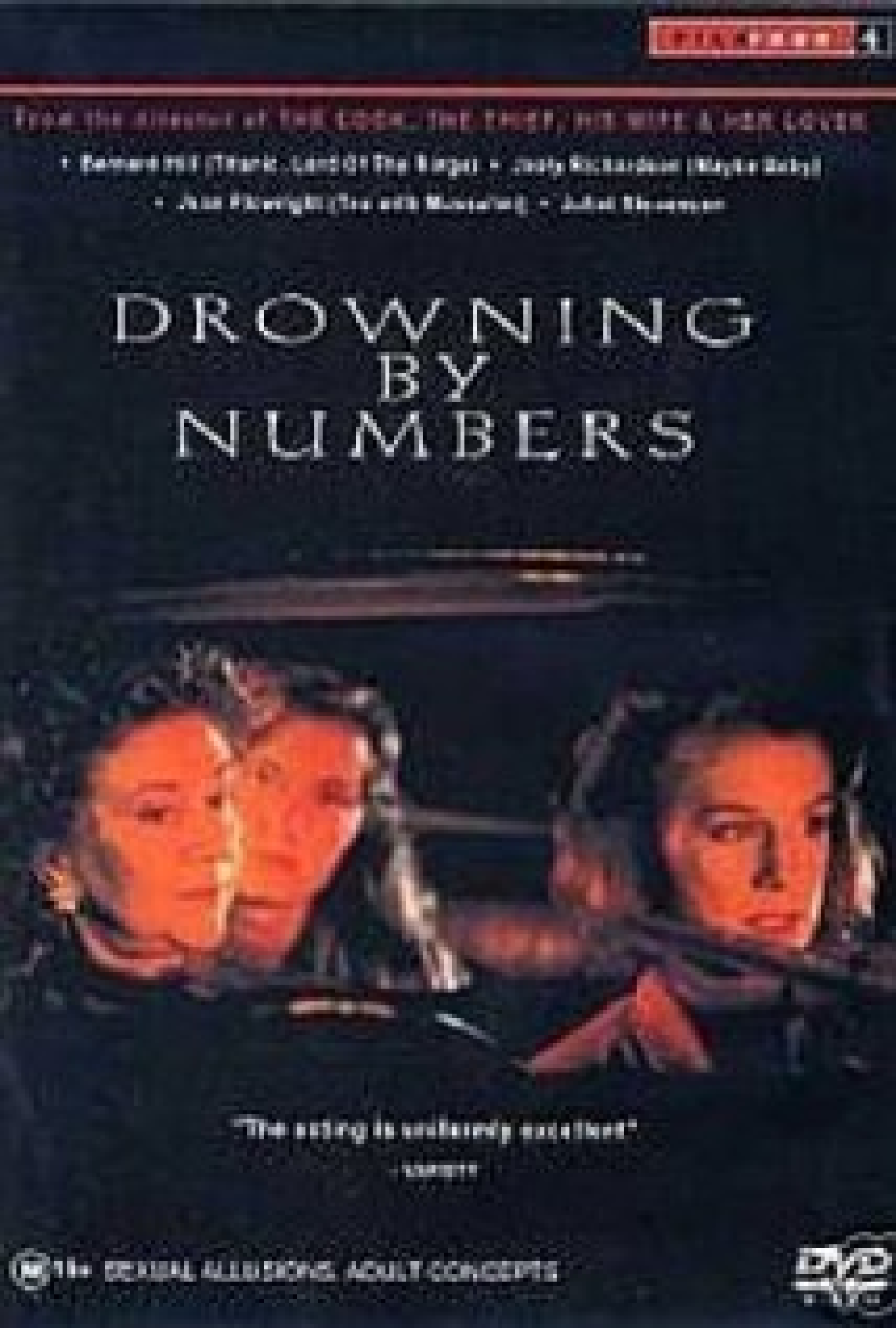 Отсчет утопленников. Drowning by numbers 1988. Drowning by numbers (1988) poster.