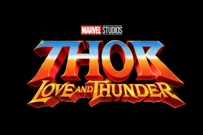 Logo divulgado pela Marvel de Thor: Love and Thunder