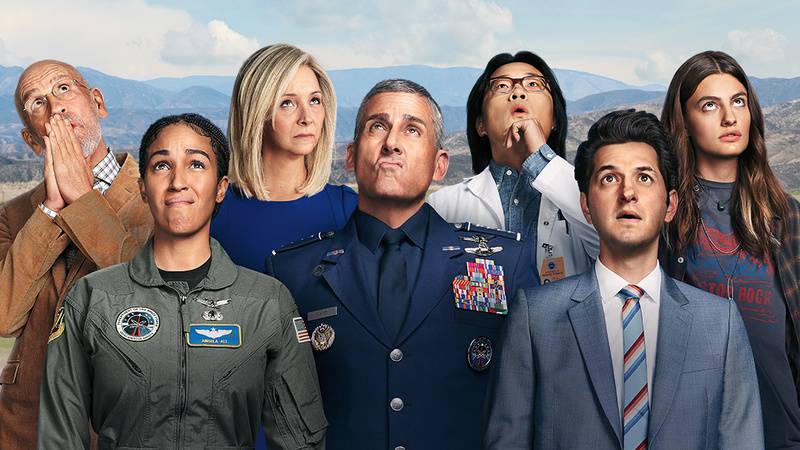 Space Force: nova série da Netflix ganha pôsteres com destaque ao elenco