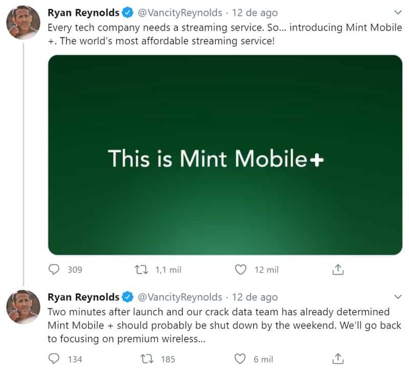 Ryan Reynolds anuncia plataforma de streaming com um único filme, entenda 