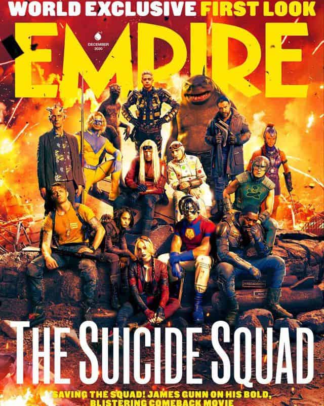 Capa da revista Empire estampando o novo filme O Esquadrão Suicida