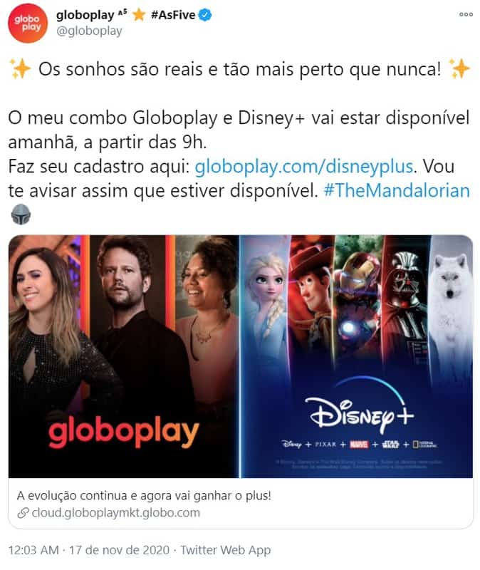Servidor do Disney+ já está disponível no Brasil