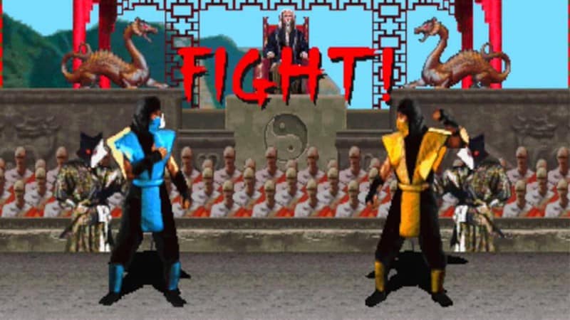 Interface do jogo Mortal Kombat
