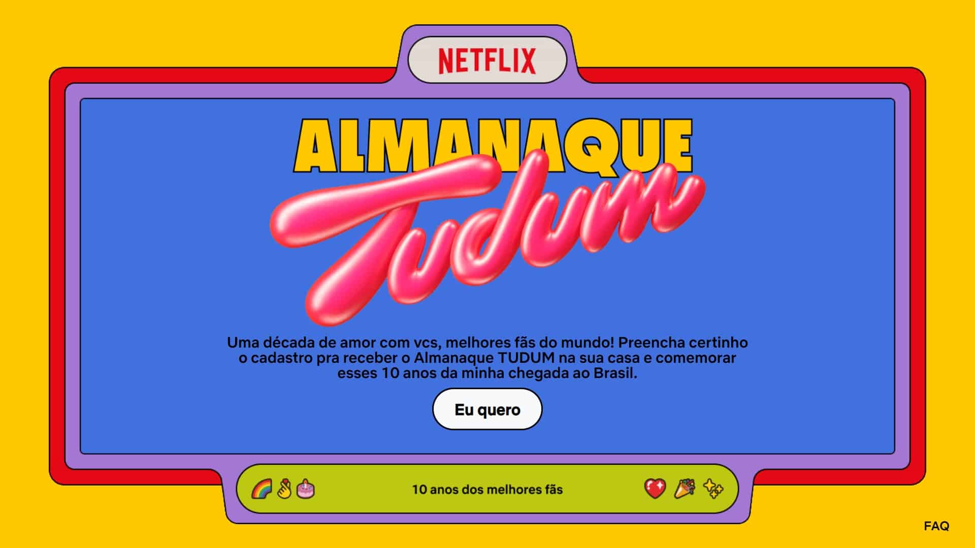 Netflix lança novo Almanaque Tudum para comemorar 10 anos no Brasil 