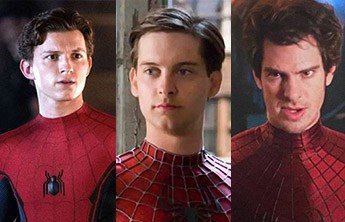 Homem-Aranha: Tom Holland, Andrew Garfield e Tobey Maguire aparecem juntos em meme da Sony Pictures